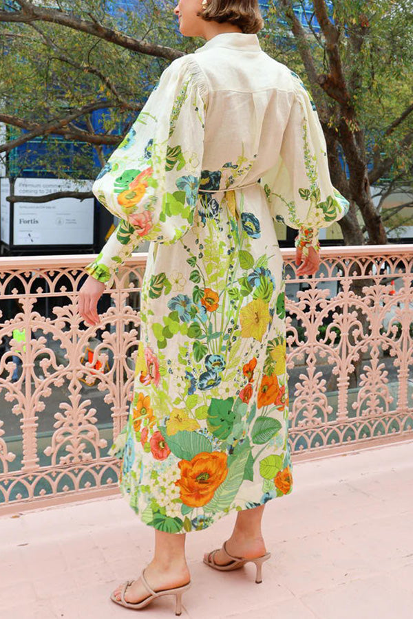 Summer Party Shirt Midi Dress