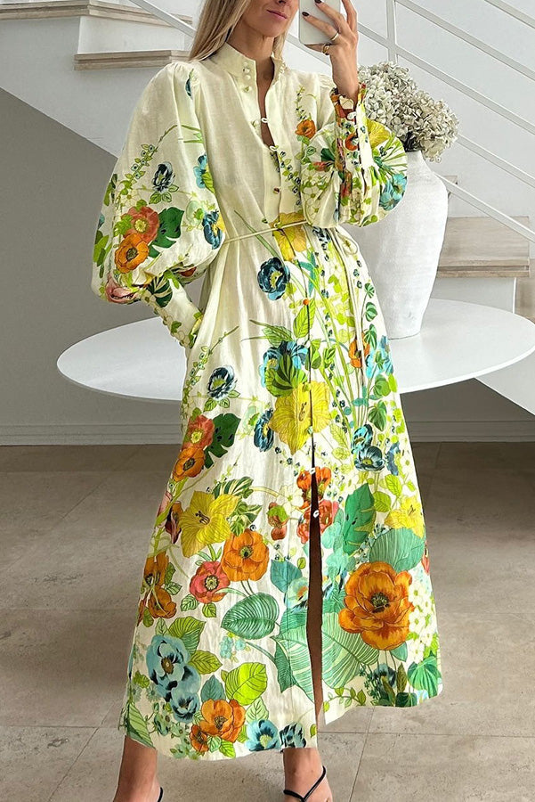 Summer Party Shirt Midi Dress