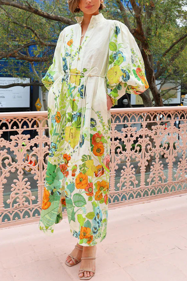 Summer Party Shirt Midi Dress